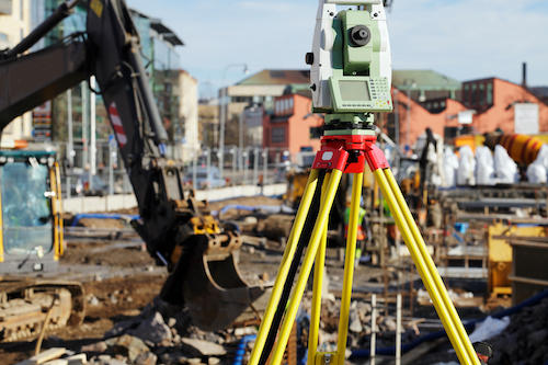 Photo of a camera on a construction site